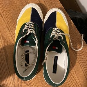 TOMMY HILFIGER chambray sneaker (yellow)